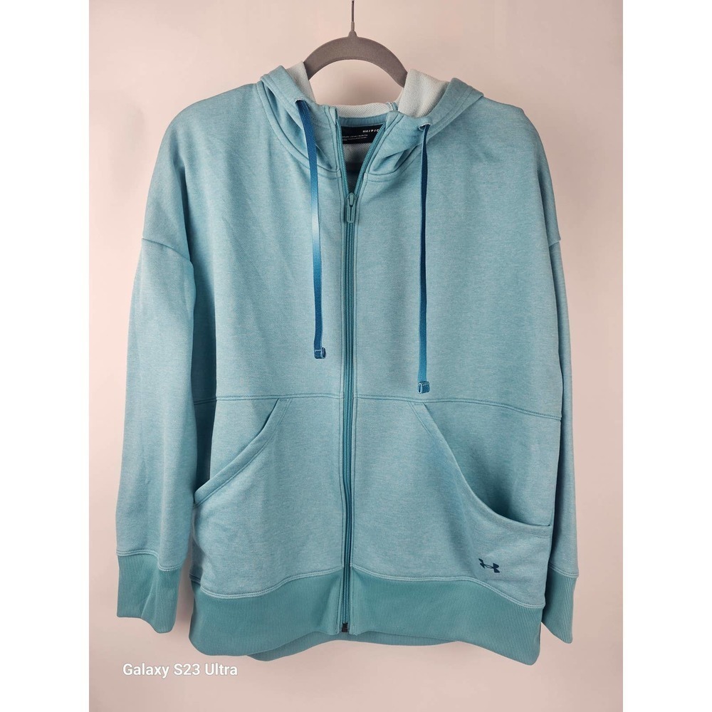 Under Armoir sz S Petite, teal, full zip hoodie NWOT